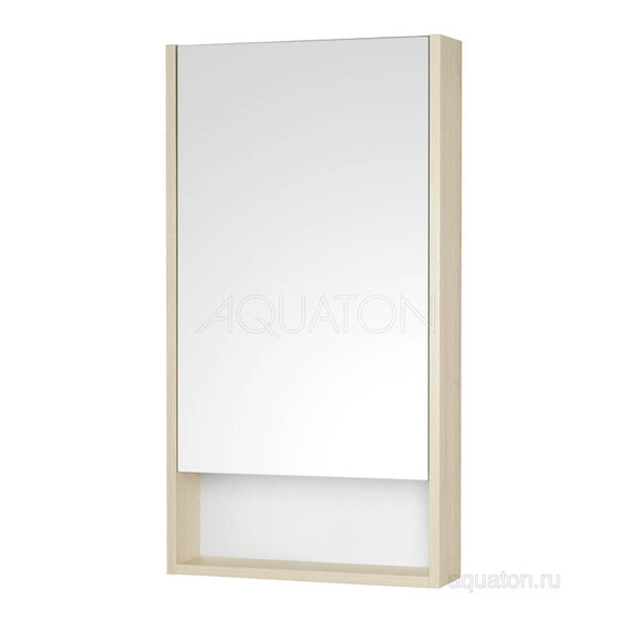 ЗЕРКАЛЬНЫЙ ШКАФ AQUATON СКАНДИ 45 БЕЛЫЙ, ДУБ ВЕРОНА