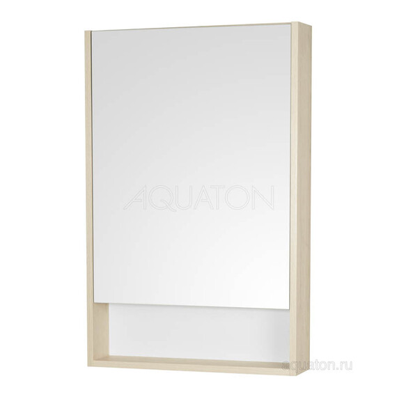 ЗЕРКАЛЬНЫЙ ШКАФ AQUATON СКАНДИ 55 БЕЛЫЙ, ДУБ ВЕРОНА