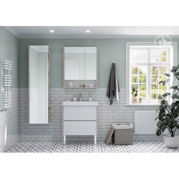 ЗЕРКАЛЬНЫЙ ШКАФ AQUATON СКАНДИ 70 БЕЛЫЙ, ДУБ ВЕРОНА