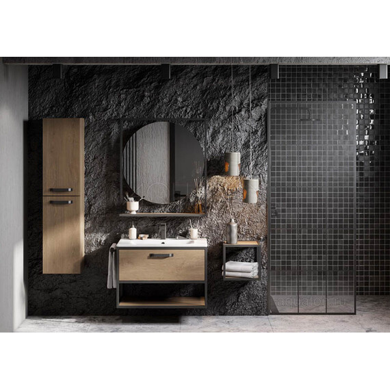 ЗЕРКАЛО AQUATON ЛОФТ ФАБРИК 80 ДУБ КАНТРИ