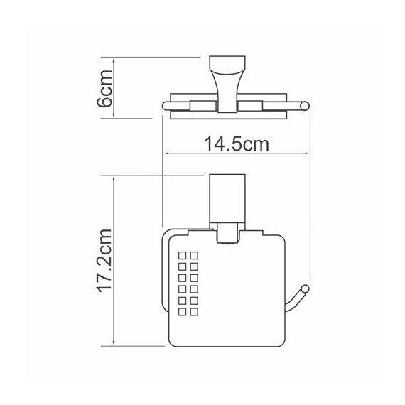 ДЕРЖАТЕЛЬ ТУАЛЕТНОЙ БУМАГИ WASSERKRAFT LEINE K-5025