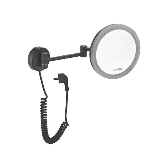 ЗЕРКАЛО С LED-ПОДСВЕТКОЙ, 3-Х КРАТНЫМ УВЕЛИЧЕНИЕМ WASSERKRAFT K-1004BLACK