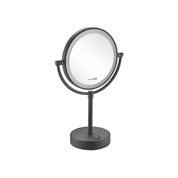 ЗЕРКАЛО С LED-ПОДСВЕТКОЙ ДВУХСТОРОННЕЕ, СТАНДАРТНОЕ И С 3-Х КРАТНЫМ УВЕЛИЧЕНИЕМ WASSERKRAFT K-1005BLACK