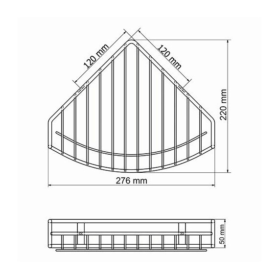 ПОЛКА МЕТАЛЛИЧЕСКАЯ WASSERKRAFT K-1711