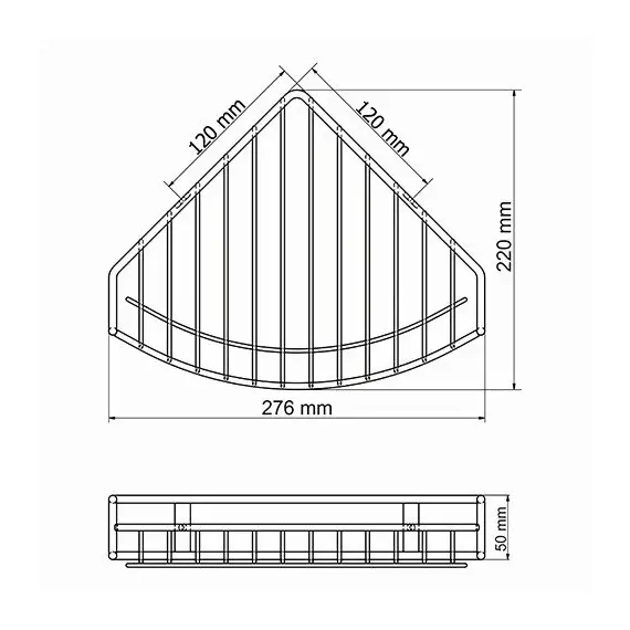 ПОЛКА МЕТАЛЛИЧЕСКАЯ WASSERKRAFT K-1711