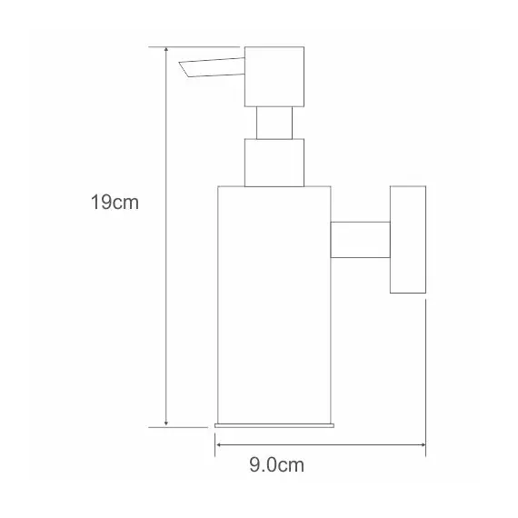 ДОЗАТОР ДЛЯ ЖИДКОГО МЫЛА, АНТИВАНДАЛЬНЫЙ WASSERKRAFT K-1399