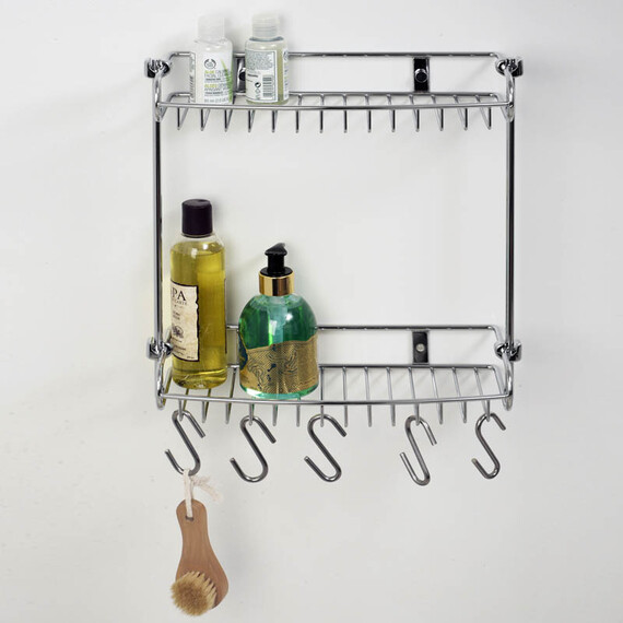 ПОЛКА МЕТАЛЛИЧЕСКАЯ ДВОЙНАЯ WASSERKRAFT K-1422 ПОЛКА МЕТАЛЛИЧЕСКАЯ ДВОЙНАЯ WASSERKRAFT K-1422