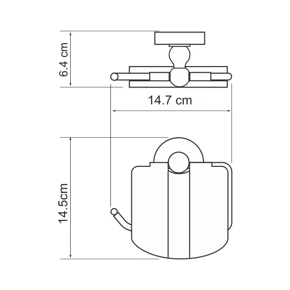 ДЕРЖАТЕЛЬ ТУАЛЕТНОЙ БУМАГИ WASSERKRAFT DIEMEL K-2225