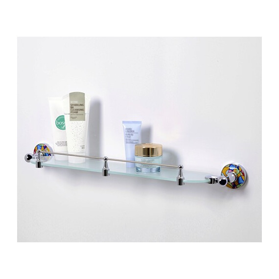 ПОЛКА СТЕКЛЯННАЯ С БОРТИКОМ WASSERKRAFT DIEMEL K-2244