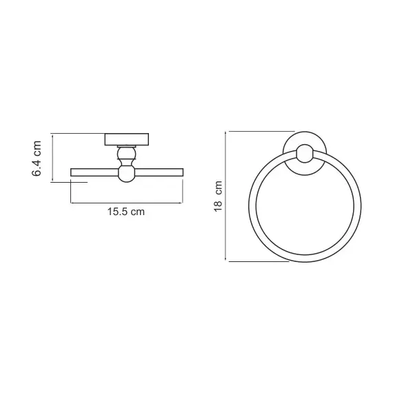 ДЕРЖАТЕЛЬ ПОЛОТЕНЕЦ WASSERKRAFT DIEMEL K-2260