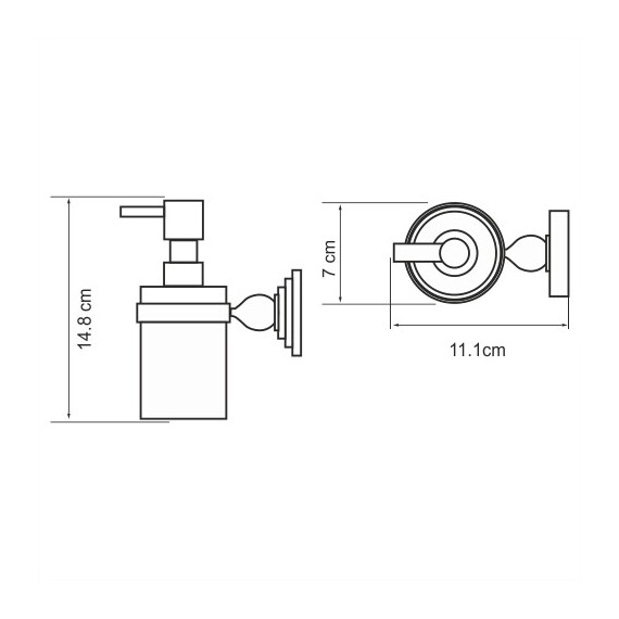 ДОЗАТОР ЖИДКОГО МЫЛА WASSERKRAFT DIEMEL K-2299