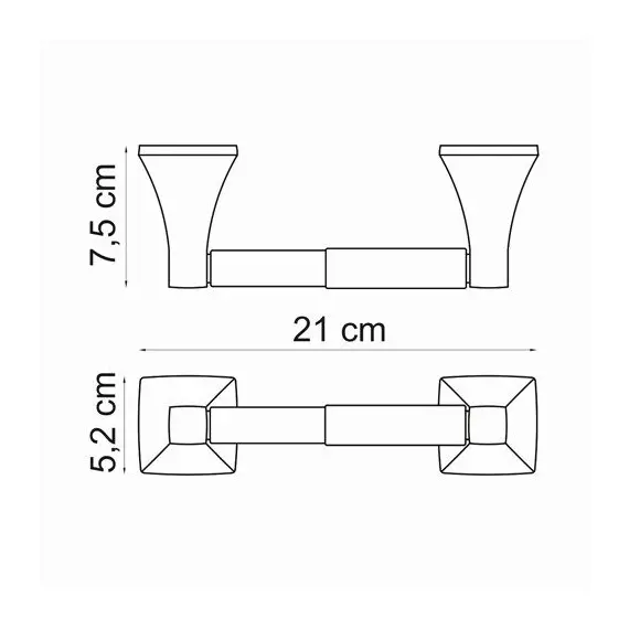 ДЕРЖАТЕЛЬ ТУАЛЕТНОЙ БУМАГИ WASSERKRAFT WERN K-2522