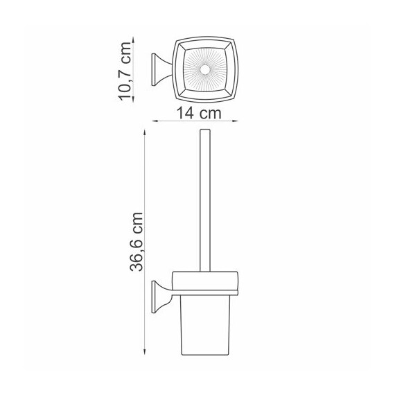 ЩЕТКА ДЛЯ УНИТАЗА ПОДВЕСНАЯ WASSERKRAFT WERN K-2527