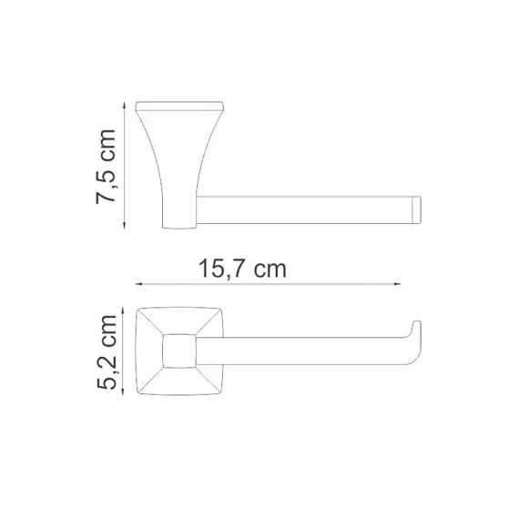ДЕРЖАТЕЛЬ ТУАЛЕТНОЙ БУМАГИ WASSERKRAFT WERN K-2596