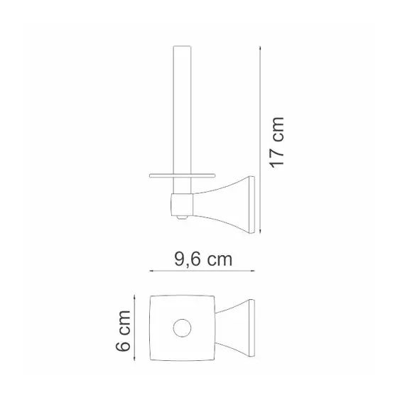 ДЕРЖАТЕЛЬ ТУАЛЕТНОЙ БУМАГИ WASSERKRAFT WERN K-2597