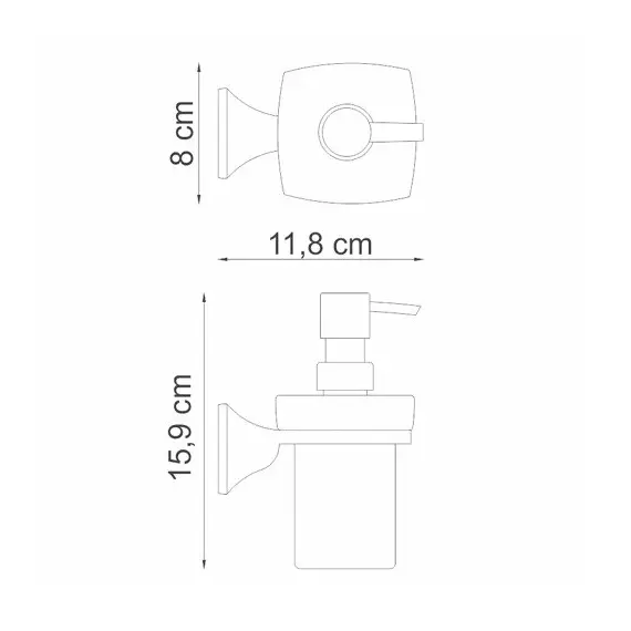 ДОЗАТОР ДЛЯ ЖИДКОГО МЫЛА WASSERKRAFT WERN K-2599