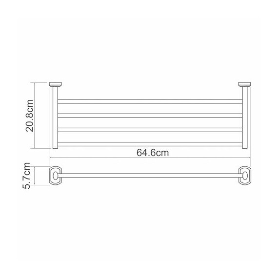 ПОЛКА ДЛЯ ПОЛОТЕНЕЦ WASSERKRAFT ODER K-3011