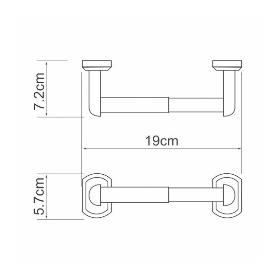 ДЕРЖАТЕЛЬ ТУАЛЕТНОЙ БУМАГИ WASSERKRAFT ODER K-3022