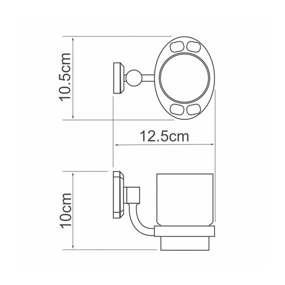 ПОДСТАКАННИК ОДИНАРНЫЙ WASSERKRAFT ODER K-3028