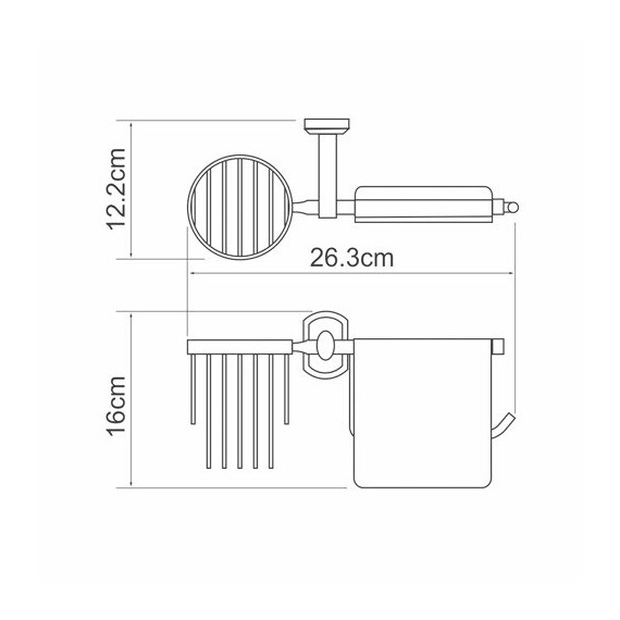 ДЕРЖАТЕЛЬ ТУАЛЕТНОЙ БУМАГИ И ОСВЕЖИТЕЛЯ WASSERKRAFT ODER K-3059