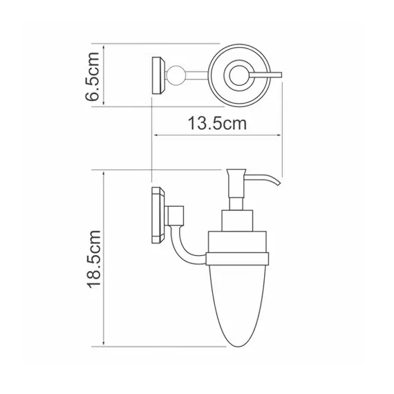 ДОЗАТОР ДЛЯ ЖИДКОГО МЫЛА WASSERKRAFT ODER K-3099