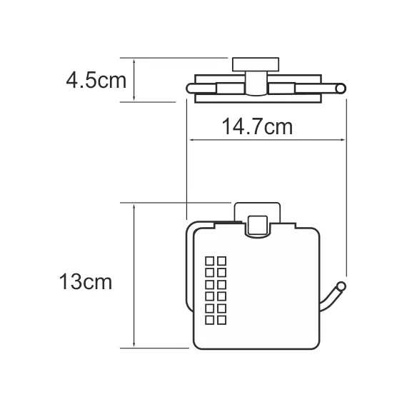 ДЕРЖАТЕЛЬ ТУАЛЕТНОЙ БУМАГИ WASSERKRAFT DILL K-3925