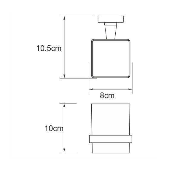 ПОДСТАКАННИК ОДИНАРНЫЙ WASSERKRAFT DILL K-3928