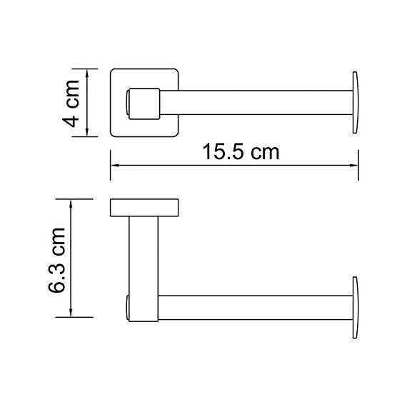 ДЕРЖАТЕЛЬ ТУАЛЕТНОЙ БУМАГИ WASSERKRAFT DILL K-3996