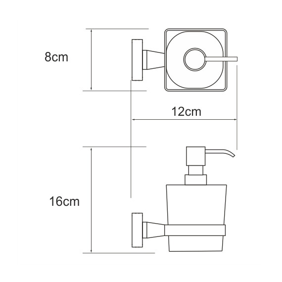 ДОЗАТОР ДЛЯ ЖИДКОГО МЫЛА WASSERKRAFT DILL K-3999
