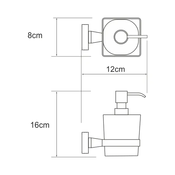 ДОЗАТОР ДЛЯ ЖИДКОГО МЫЛА WASSERKRAFT DILL K-3999