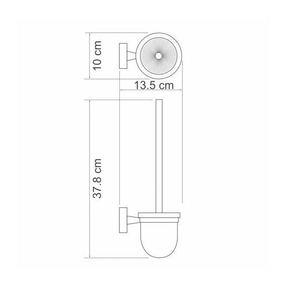ЩЕТКА ДЛЯ УНИТАЗА ПОДВЕСНАЯ WASSERKRAFT ISEN K-4027