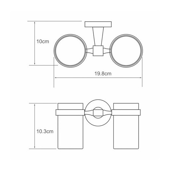 ПОДСТАКАННИК ДВОЙНОЙ WASSERKRAFT ISEN K-4028D ПОДСТАКАННИК ДВОЙНОЙ WASSERKRAFT ISEN K-4028D