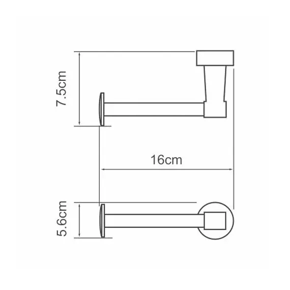 ДЕРЖАТЕЛЬ ТУАЛЕТНОЙ БУМАГИ WASSERKRAFT ISEN K-4096