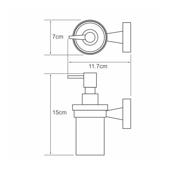 ДОЗАТОР ДЛЯ ЖИДКОГО МЫЛА WASSERKRAFT ISEN K-4099