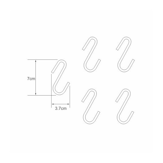 КОМПЛЕКТ ИЗ 5 КРЮЧКОВ WASSERKRAFT K-415