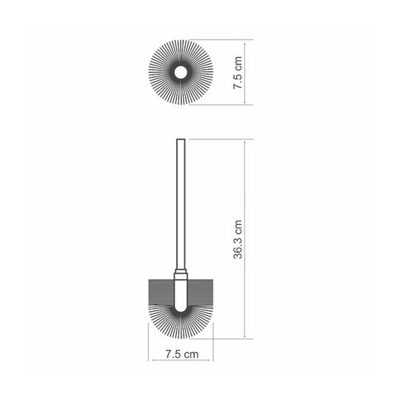 ЩЕТКА ДЛЯ УНИТАЗА ЗАПАСНАЯ WASSERKRAFT K-027