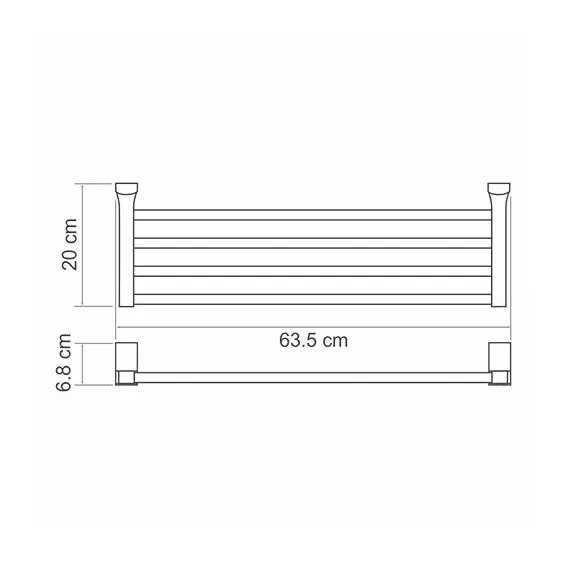ПОЛКА ДЛЯ ПОЛОТЕНЕЦ WASSERKRAFT LEINE K-5011WHITE