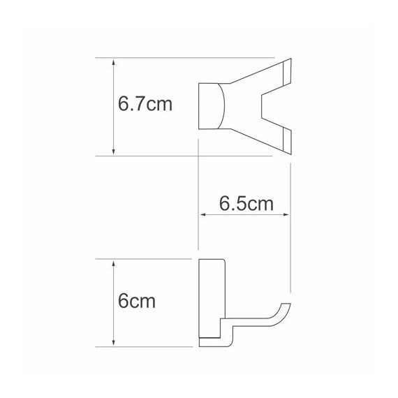 КРЮЧОК ДВОЙНОЙ WASSERKRAFT LEINE K-5023DWHITE