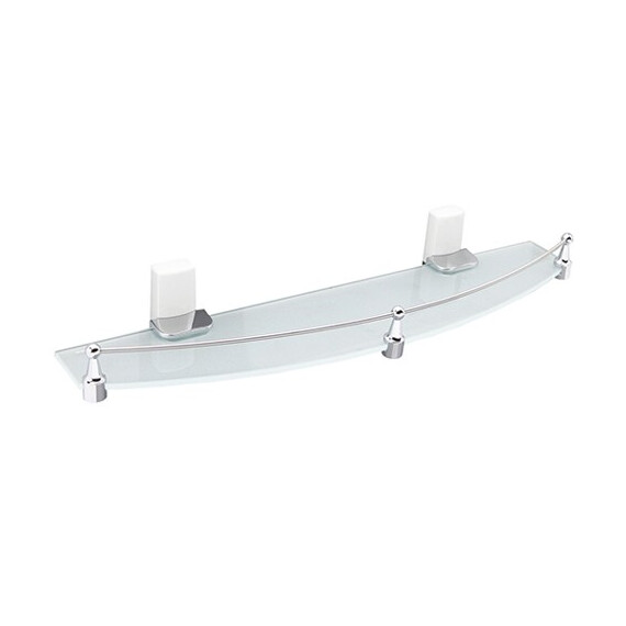 ПОЛКА СТЕКЛЯННАЯ С БОРТИКОМ WASSERKRAFT LEINE K-5044WHITE