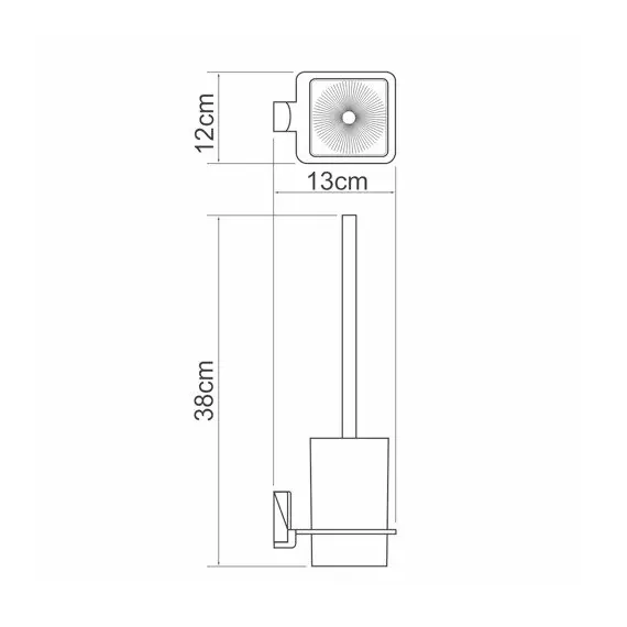 ЩЕТКА ДЛЯ УНИТАЗА ПОДВЕСНАЯ WASSERKRAFT LEINE K-5027WHITE