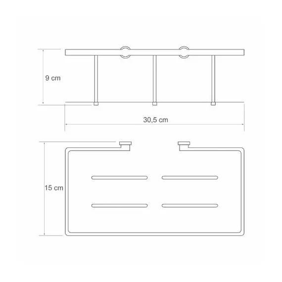 ПОЛКА МЕТАЛЛИЧЕСКАЯ WASSERKRAFT K-511