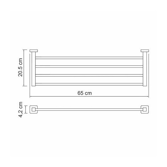ПОЛКА ДЛЯ ПОЛОТЕНЕЦ WASSERKRAFT LIPPE K-6511