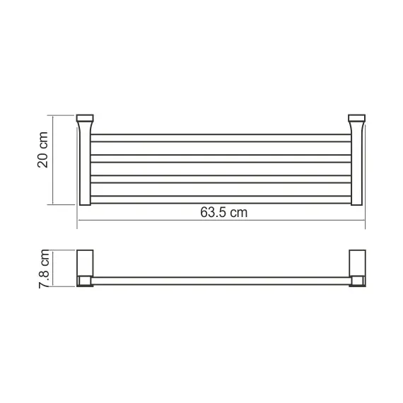 ПОЛКА ДЛЯ ПОЛОТЕНЕЦ WASSERKRAFT LOPAU K-6011