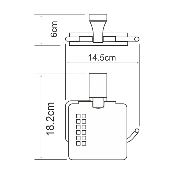 ДЕРЖАТЕЛЬ ТУАЛЕТНОЙ БУМАГИ WASSERKRAFT LOPAU K-6025