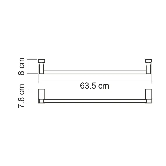 ДЕРЖАТЕЛЬ ПОЛОТЕНЕЦ ОДИНАРНЫЙ WASSERKRAFT LOPAU K-6030