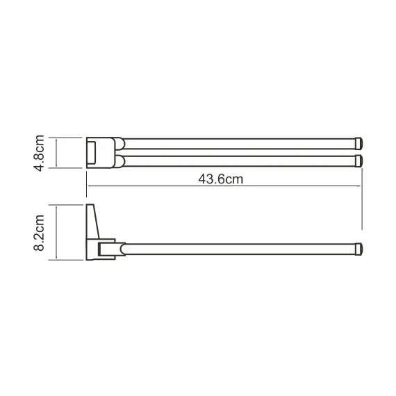 ДЕРЖАТЕЛЬ ПОЛОТЕНЕЦ ДВОЙНОЙ WASSERKRAFT LOPAU K-6031