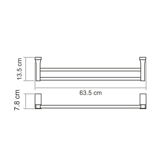 ДЕРЖАТЕЛЬ ПОЛОТЕНЕЦ ДВОЙНОЙ WASSERKRAFT LOPAU K-6040