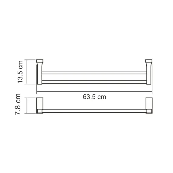 ДЕРЖАТЕЛЬ ПОЛОТЕНЕЦ ДВОЙНОЙ WASSERKRAFT LOPAU K-6040
