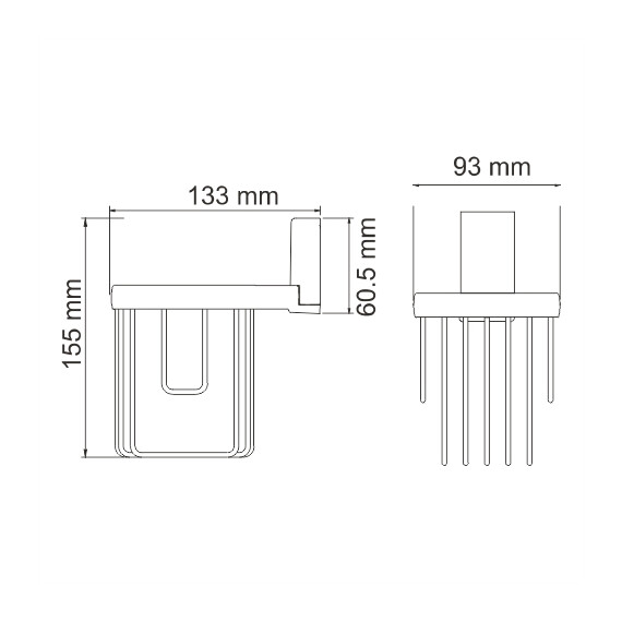 ДЕРЖАТЕЛЬ ОСВЕЖИТЕЛЯ WASSERKRAFT LOPAU K-6045