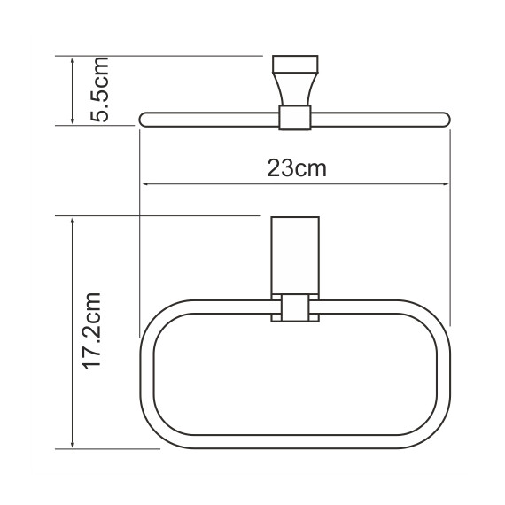 ДЕРЖАТЕЛЬ ПОЛОТЕНЕЦ WASSERKRAFT LOPAU K-6060